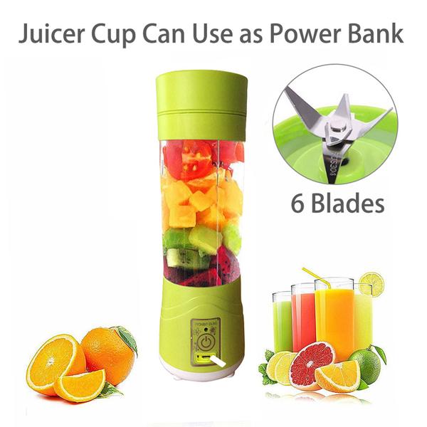 Portable USB 6-Blade Electric Juicer