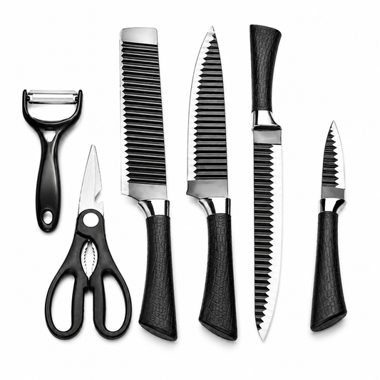 6PCS Stainless Steel Kitchen Knife Set