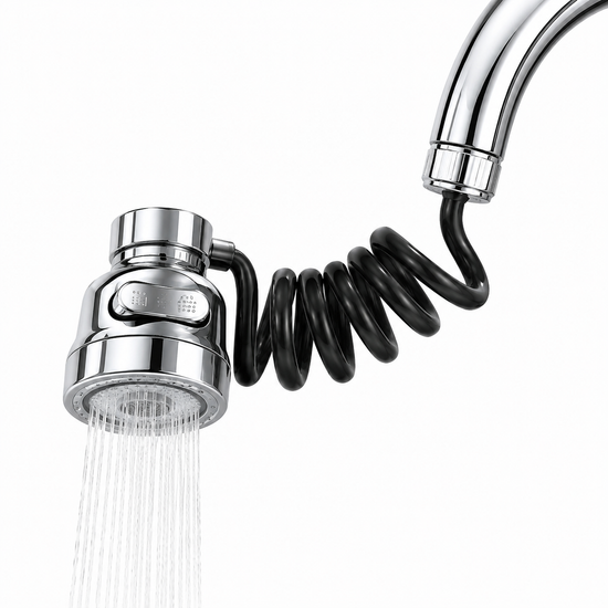 Flexible Rotating Kitchen Faucet Sprayer