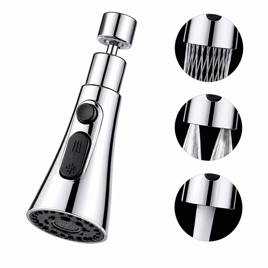 3-Function Pull-Down Kitchen Faucet