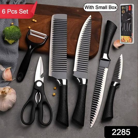 6PCS Stainless Steel Kitchen Knife Set