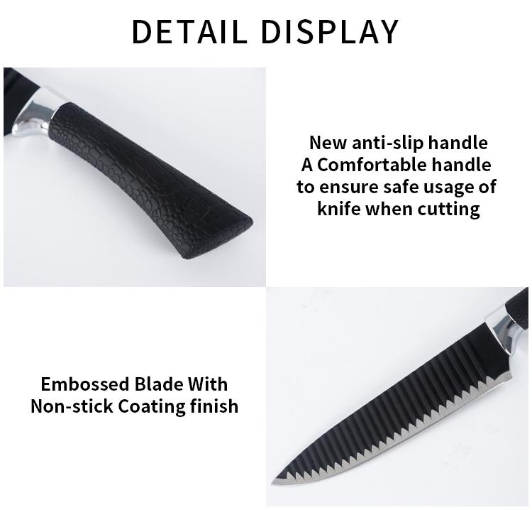 6PCS Stainless Steel Kitchen Knife Set