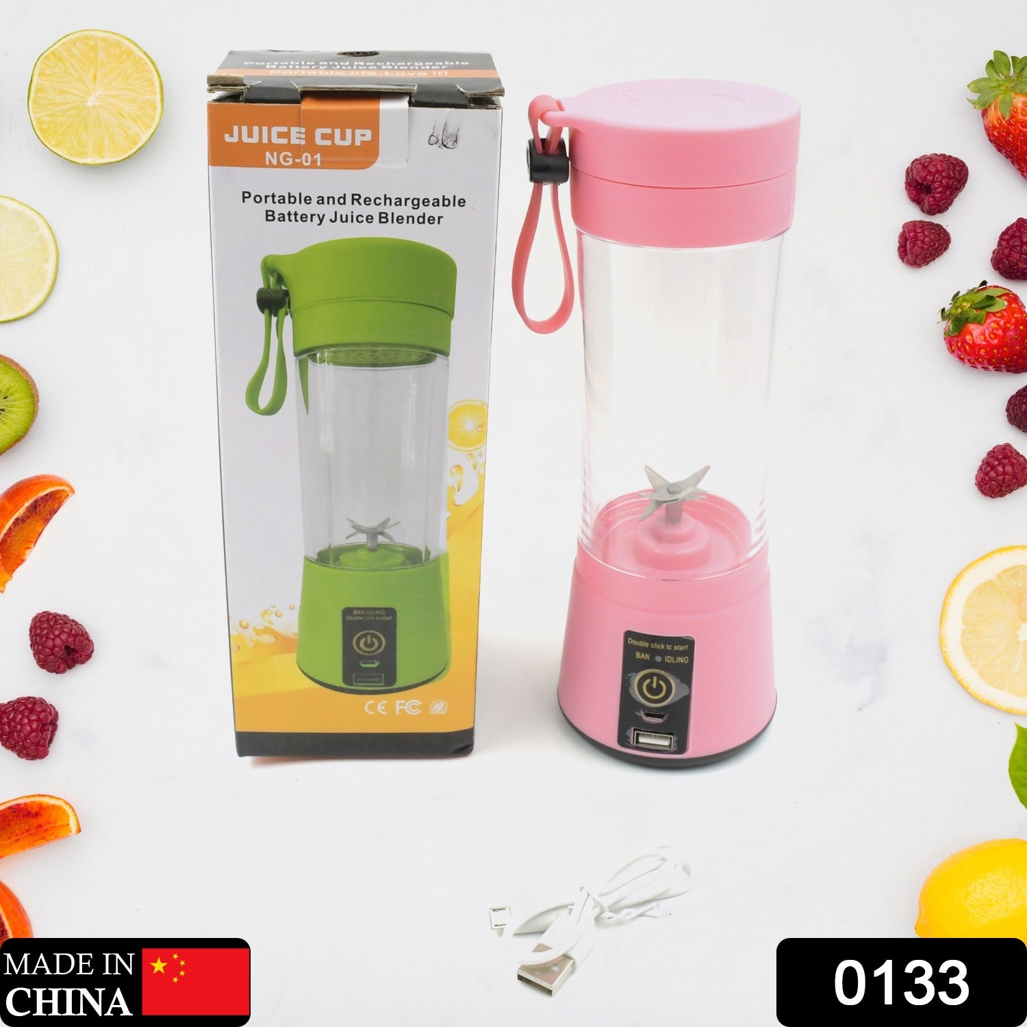 Portable USB 6-Blade Electric Juicer